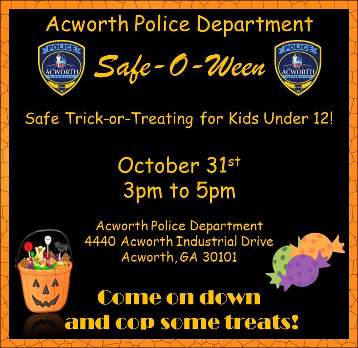 Acworth Police Department: Safe-O-Ween | Acworth.com